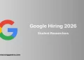 Google Hiring Student Researchers 2026
