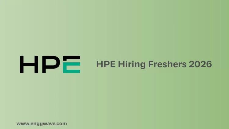 HPE Hiring Freshers 2026