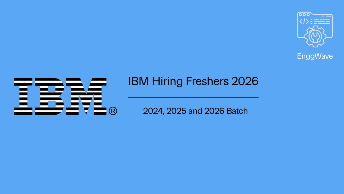 IBM Hiring Freshers 2026 | Associate Software Engineer Drive