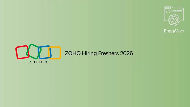 ZOHO Hiring Freshers 2026 | Application Security Engineer