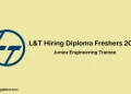 L&T Hiring Diploma Freshers 2026