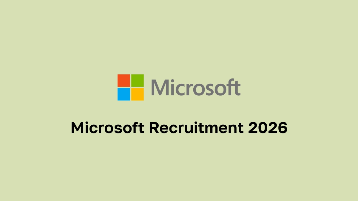 Microsoft Recruitment 2026