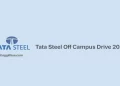 Tata Steel Off Campus Drive 2026
