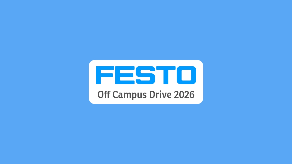 Festo Hiring Freshers 2026 Graduate Trainee Risk Sustainability Bangalore Salary Apply Link