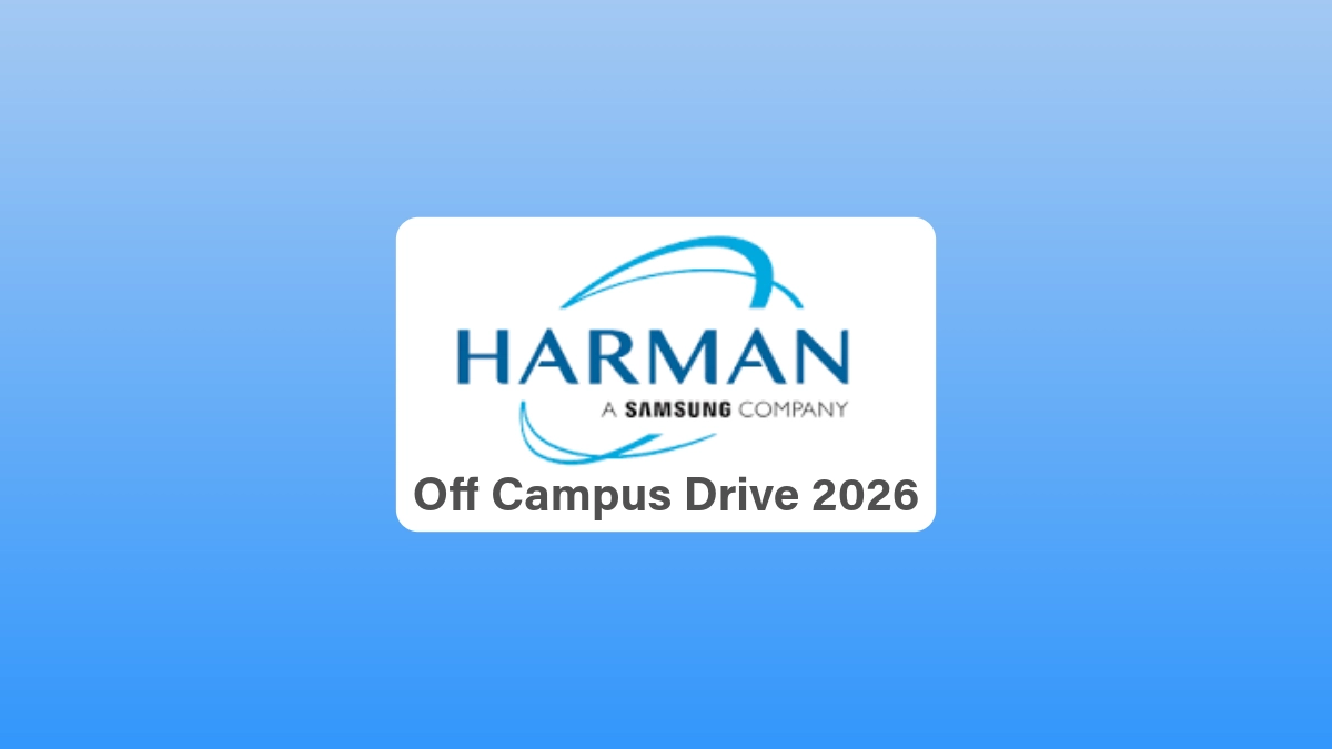 HARMAN Hiring Freshers 2026 | Associate Engineer | Apply Now | Bangalore