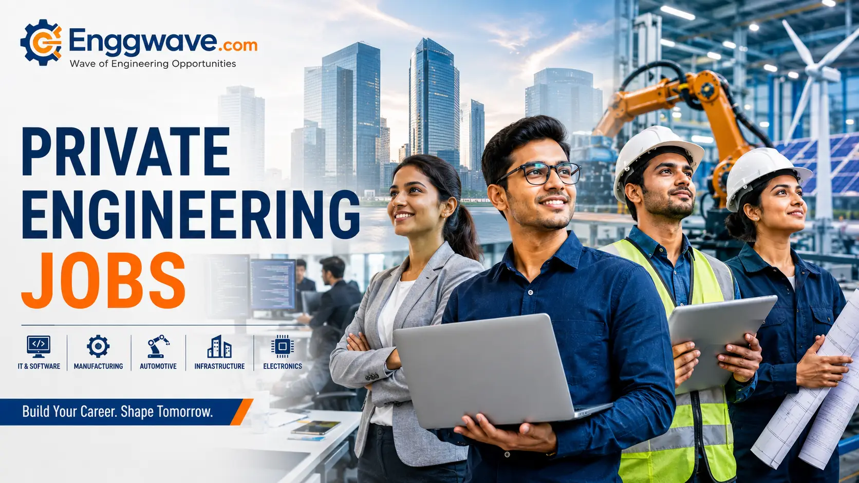 Private Engineering Jobs in India for Mechanical, Civil, Electrical, Electronics and Computer Science Engineers
