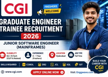 CGI Graduate Engineer Trainee Recruitment hiring freshers for Junior Software Engineer Mainframes in Hyderabad