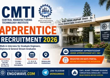 CMTI Apprentice Recruitment 2026 Walk-in Interview for Graduate Engineers Diploma Apprentices and General Stream Graduates