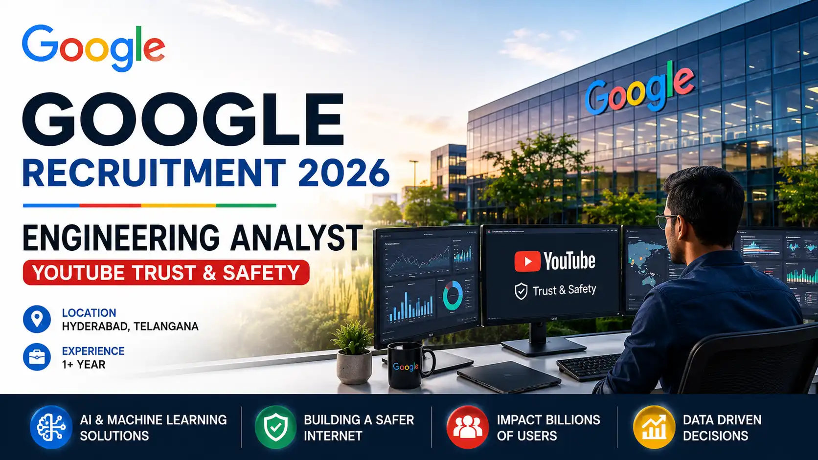 Google Recruitment 2026 Engineering Analyst YouTube Trust and Safety