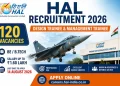 HAL Recruitment 2026 notification for 120 Design Trainee and Management Trainee vacancies