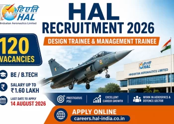 HAL Recruitment 2026 notification for 120 Design Trainee and Management Trainee vacancies