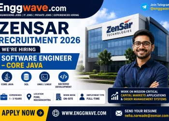 Zensar Recruitment 2026 Software Engineer Core Java Jobs