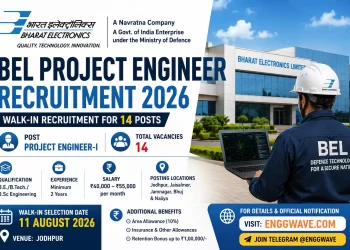 BEL Project Engineer Recruitment 2026 Walk-in for 14 Project Engineer-I Posts