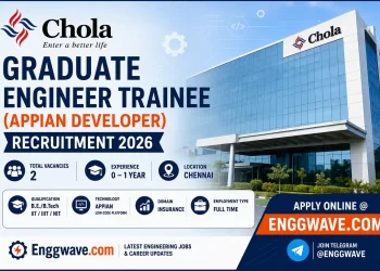 Chola Graduate Engineer Trainee Recruitment 2026 for Appian Developer