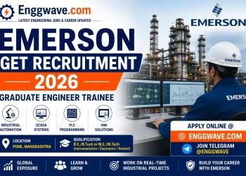 Emerson GET Recruitment 2026 hiring Graduate Engineer Trainees in Pune