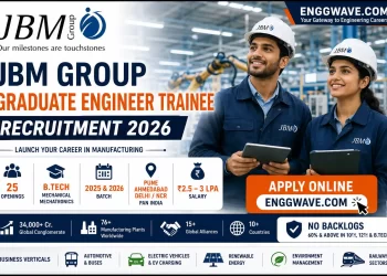 JBM Group Graduate Engineer Trainee Recruitment 2026 for Mechanical and Mechatronics Engineering Freshers