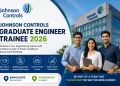 Johnson Controls GET Recruitment 2026 hiring for BE BTech freshers in Bangalore and Ahmedabad
