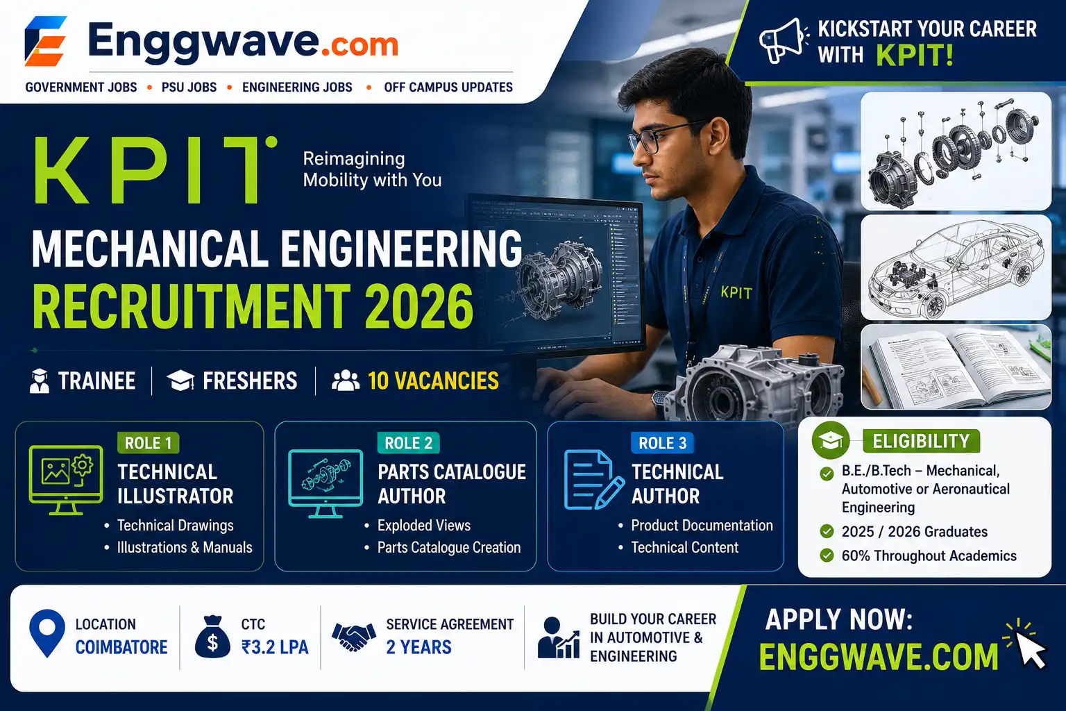 KPIT Mechanical Engineering Recruitment 2026 | Freshers Apply ...