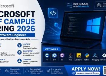 Microsoft Off Campus Hiring 2026 Software Engineer Job Banner