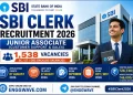 SBI Clerk Recruitment 2026 – Junior Associate Recruitment for 1,538 Vacancies