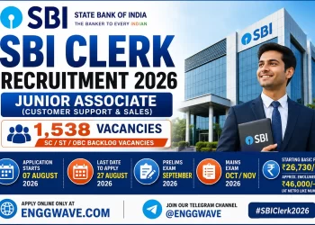 SBI Clerk Recruitment 2026 – Junior Associate Recruitment for 1,538 Vacancies
