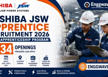 Toshiba JSW Apprentice Recruitment 2026 for NAPS Apprenticeship Program with 34 Openings