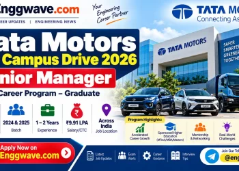 Tata Motors Off Campus Drive 2026: Apply for Senior Manager